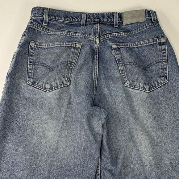 Levis Silvertab Baggy Jean Blue Wash Loose Skater USA 90s Y2K Purple Label 34x34 - Picture 8 of 9